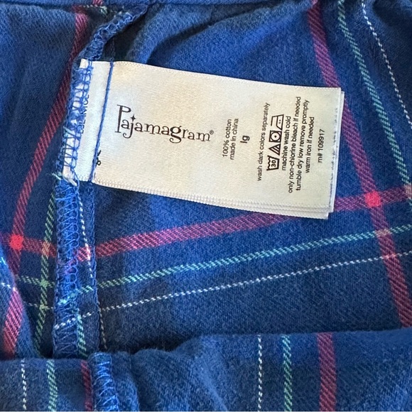 PajamaGram Women’s Plaid Pajama Pants – Size Large - Picture 3 of 3